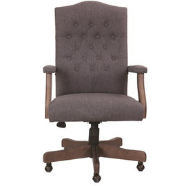 BOSS Office Products 27 in. W Gray Big and Tall Fabric Executive Chair with Swivel Seat