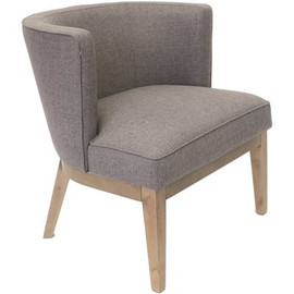 BOSS Office Products Designer Guest Chair Slate Grey Linen Fabric Driftwood Wood frame Comfort Cushions BOSS Office Products Designer Guest Chair Slate Grey Linen Fabric Driftwood Wood frame Comfort Cushions