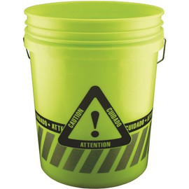 Leaktite 5 gal. Reflective Caution Bucket