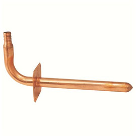 Apollo 8 in. x 1/2 in. Copper PEX-B Barb Stub-Out 90-Degree Elbow with Flange