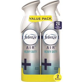 Febreze AIR 8.8 oz. Heavy-Duty Crisp Clean Air Freshener Spray (2-Pack)