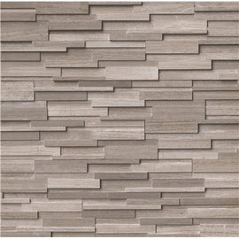 MSI Gray Oak 3D Ledger Panel 6 in. x 24 in. Honed Marble Stone Look Wall Tile (60 sq. ft./Pallet)