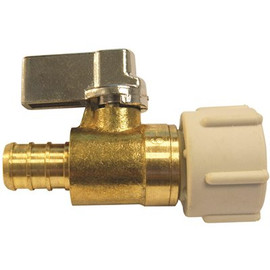 Apollo 1/2 in. PEX-B Barb x 1/2 in. Female Pipe Thread Brass Swivel Ball Valve