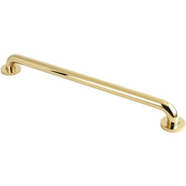 Kingston Brass Meridian 24 in. x 1-1/4 in. Concealed Screw Grab Bar in Polished Brass