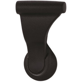 SOSS Textured Black Push/Pull Passage Hall/Closet Latch with 2-3/8 in. Door Lever Backset