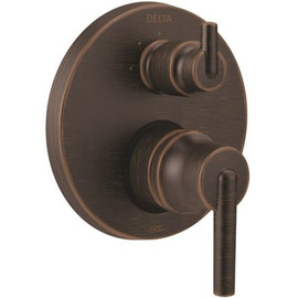 Delta 2-Handle Wall-Mount Valve Trim Kit with 3-Setting Integrated Diverter in Venetian Bronze (Valve Not Included)