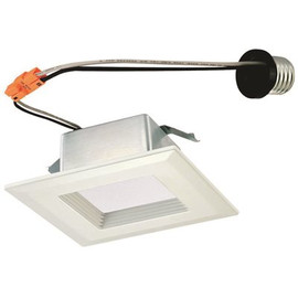 Westinghouse 4 in. Square White Integrated LED Recessed Trim