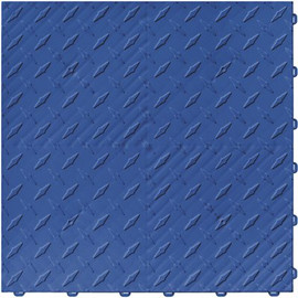 Swisstrax 15.75 in. x 15.75 in. Royal Blue Diamond Trax 9-Tile Modular Flooring Pack (15.5 sq. ft./case)