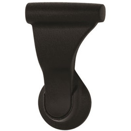 SOSS 1-3/4 in. Textured Black Push/Pull Passage Hall/Closet Latch with 2-3/8 in. Door Handle Backset