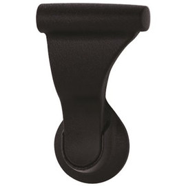 SOSS 2 in. Textured Black Push/Pull Passage Hall/Closet Latch with 2-3/4 in. Door Lever Backset