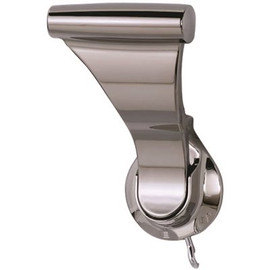 SOSS 1-3/4 in. Bright Nickel Push/Pull Privacy Bed/Bath Latch with 2-3/8 in. Door Lever Backset