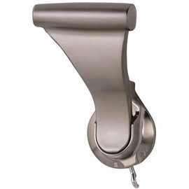 SOSS 1-3/8 in. Satin Nickel Push/Pull Privacy Bed/Bath Latch with 2-3/8 in. Door Lever Backset