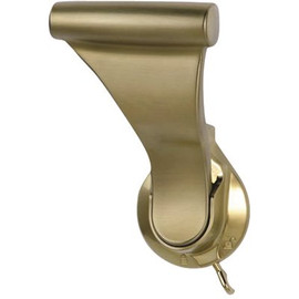 SOSS 2 in. Satin Brass Push/Pull Privacy Bed/Bath Latch with 2-3/4 in. Door Lever Backset