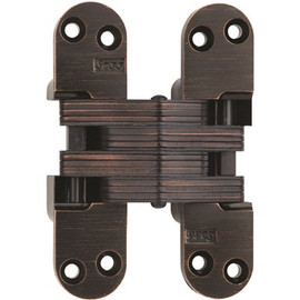SOSS 1-1/8 in. x 4-5/8 in. Oil Rubbed Bronze Lacquered Invisible Hinge