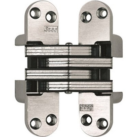 SOSS 1-1/8 in. x 4-5/8 in. Satin Chrome Invisible Hinge