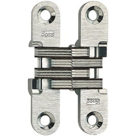 SOSS 1/2 in. 2-3/8 in. Satin Chrome Invisible Hinge (2-Pack)