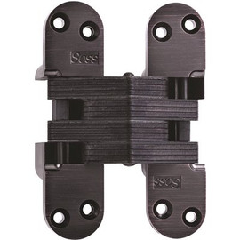 SOSS 1-3/8 in x 5-1/2 in. Oil Rubbed Bronze Lacquered Invisible Hinge