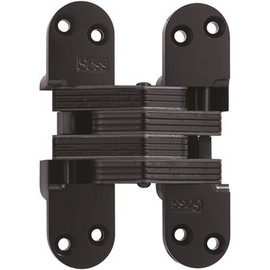 SOSS 1 3/8 in. x 5 1/2 in. Black E-Coat Invisible Hinge