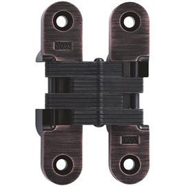 SOSS 1 in. x 4-5/8 in. Oil Rubbed Bronze Lacquered Invisible Hinge