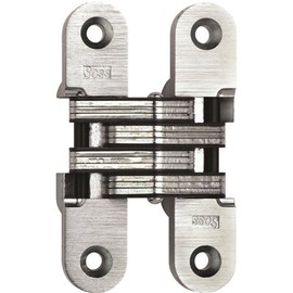 SOSS 1 in. x 4-5/8 in. Satin Chrome Invisible Hinge