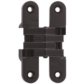 SOSS 3/4 in. x 3-3/4 in. Black E-Coat Invisible Hinge