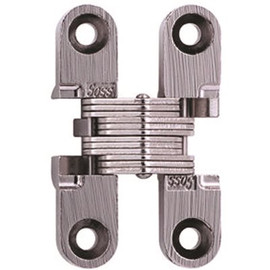 SOSS 3/8 in. x 1-11/16 in. Satin Nickel Invisible Hinge (2-Pack)