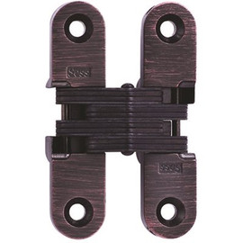 SOSS 5/8 in. x 2-3/4 in. Oil Rubbed Bronze Lacquered Invisible Hinge
