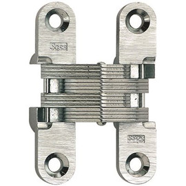 SOSS 1/2 in. x 2-3/8 in. Satin Chrome Steel Invisible Hinge (2-Pack)