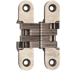SOSS 1 in. x 4-5/8 in. Satin Stainless Steel Invisible Hinge