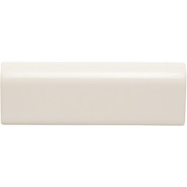 Daltile Restore Bright White 2 in. x 6 in. Ceramic Radius Bullnose Wall Trim Tile (0.08 sq. ft. / Piece)