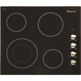 Magic Chef 24 in. Radiant Electric Cooktop in Black with 4 Elements