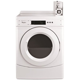 Whirlpool 6.7 cu. ft. 120 Volt White Commercial Electric Vented Dryer Coin Operated