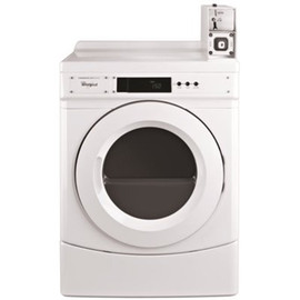 Whirlpool 6.7 cu. ft. 120-Volt White Commercial Gas Vented Dryer Coin Operated