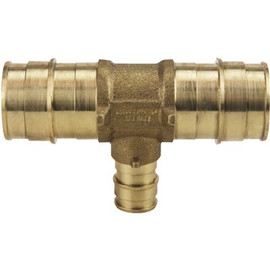 Apollo 1 in. x 1 in. x 1/2 in. Brass PEX-A Expansion Barb Reducing Tee