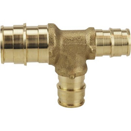 Apollo 3/4 in. x 1/2 in. x 1/2 in. Brass PEX-A Expansion Barb Reducing Tee Apollo 3/4 in. x 1/2 in. x 1/2 in. Brass PEX-A Expansion Barb Reducing Tee