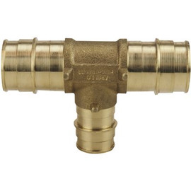 Apollo 1 in. x 1 in. x 3/4 in. Brass PEX-A Expansion Barb Reducing Tee Apollo 1 in. x 1 in. x 3/4 in. Brass PEX-A Expansion Barb Reducing Tee