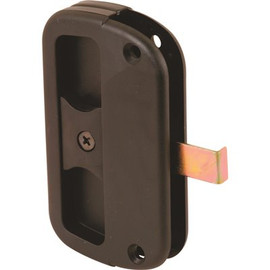 Prime-Line Black Plastic Sliding Screen Door Latch and Pull, Alumilite