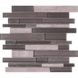 MSI Smoky Alps Interlocking 11.75 in. x 13.75 in. Textured Glass; Stone Patterned Look Wall Tile (9.7 sq. ft./Case) MSI Smoky Alps Interlocking 11.75 in. x 13.75 in. Textured Glass; Stone Patterned Look Wall Tile (9.7 sq. ft./Case)