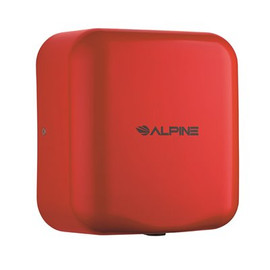 Alpine Industries Hemlock Red Stainless Steel Commercial Automatic High Speed Electric Hand Dryer