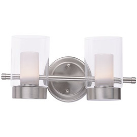 Maxim Lighting Mod 2-Light Satin Nickel Bath Vanity Light with Integrated LED