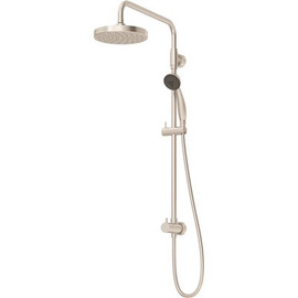 Symmons 1-Spray 5.59 in. Dual Shower Head and Handheld Shower Head with Low Flow in Satin Nickel