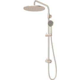 Symmons 1-Spray 11.8 in. Dual Shower Head and Handheld Shower Head with Low Flow in Satin Nickel
