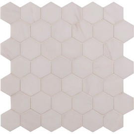 MSI Bianco Dolomite Hexagon 12.25 in. x 12.75 in. Polished Marble Look Floor and Wall Tile (9.8 sq. ft./Case) MSI Bianco Dolomite Hexagon 12.25 in. x 12.75 in. Polished Marble Look Floor and Wall Tile (9.8 sq. ft./Case)