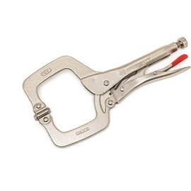 Crescent 11 in. Locking C-Clamp with Swivel Pad Tips