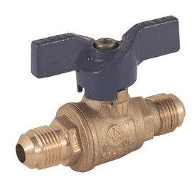 Jomar 1/2 in. Flare x 1/2 in. Flare Valve Bluecap li Gas Ball Valve