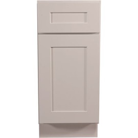 Design House Brookings Plywood Assembled Shaker 15x34.5x24 in. 1-Door 1-Drawer Base Kitchen Cabinet in White