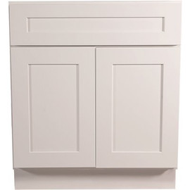Design House Brookings Plywood Assembled Shaker 27x34.5x24 in. 2-Door 1-Drawer Base Kitchen Cabinet in White Design House Brookings Plywood Assembled Shaker 27x34.5x24 in. 2-Door 1-Drawer Base Kitchen Cabinet in White