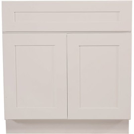 Design House Brookings Plywood Assembled Shaker 42x34.5x24 in. 2-Door Sink Base Kitchen Cabinet in White