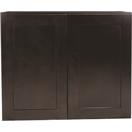 Design House Brookings Plywood Assembled Shaker 33x30x12 in. 2-Door Wall Kitchen Cabinet in Espresso