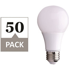 Simply Conserve 60-Watt Equivalent A19 Dimmable LED Light Bulb, 2700K Soft White, 50-pack